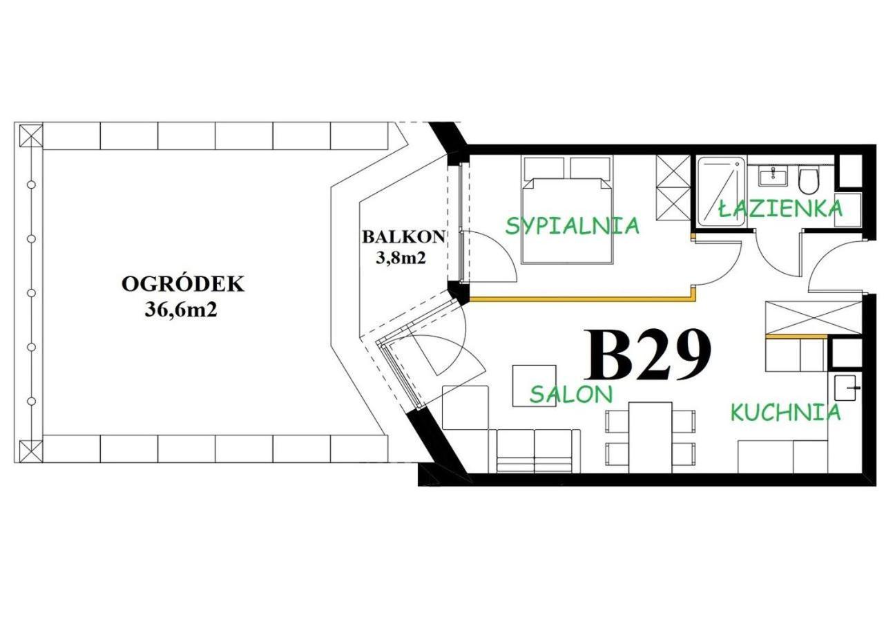 Gold B29 Let's Sea Baltic Park Apartment *